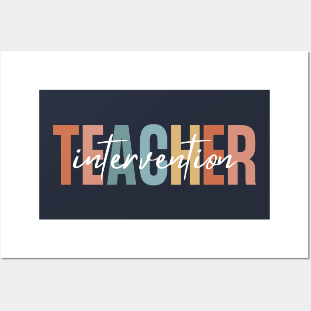 Intervention Teacher Wall Art by yass-art